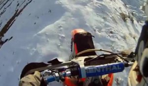 Motocross sur la neige en GoPro