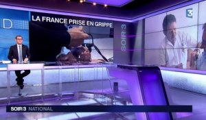 L'épidémie de grippe en plein essor