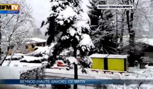 Neige: les images des témoins BFMTV