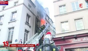 Violent incendie dans le Ve arrondissement de Paris