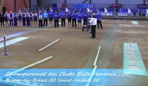 Présentation des équipes, Bourg-en-Bresse contre Saint-Vulbas, Sport Boules, J7 Elite Féminine, Saison 2014 /2015