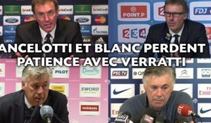 Ancelotti et Blanc perdent patience avec Verratti