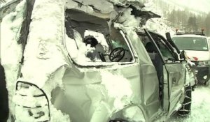 Isola 2000: une avalanche emporte leur voiture, ils s'en sortent indemnes