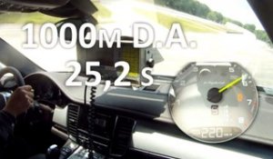 1000 m départ arrêté en Porsche Panamera S E-Hybrid