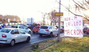 Manifestation des auto-écoles bretonnes
