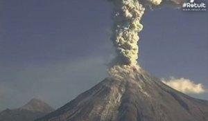 Mexique : nouvelle éruption impressionnante du volcan Colima