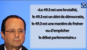 Hollande, farouche opposant à l'article 49-3
