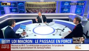 BFM Story: Édition spéciale Loi Macron (4/9): Le recours au 49.3 est-il un "aveu de faiblesse" ? - 17/02