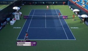 Dubaï - Kvitova tombe face à Suarez Navarro