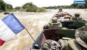 Guyane : premier jour en pirogue avec le 3e RG