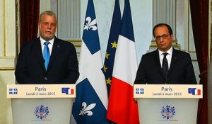 Déclaration conjointe à la presse avec M. Philippe Couillard, Premier ministre du Québec