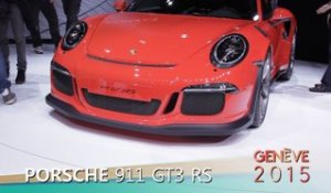 Porsche GT3 RS en direct du salon de Genève 2015