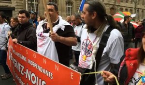 Les Pendus de Carcassonne et de l'Aude manifestent à Paris :