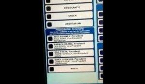 Une machine de bulletin de vote US défectueuse !!!