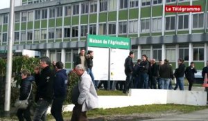 Agriculteurs en colère. 150 manifestants à Quimper