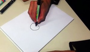 Pierre Kroll l'humoriste belge nous montre comment dessiner un panda en 2 minutes