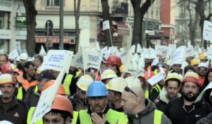 Grenoble : Manifestation du BTP le 11 mars 2015