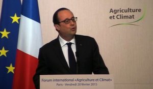 07. Agriculture et changement climatique - 20.02.15 - François Hollande