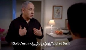 Chroniques : "Bibi-Sitter" : Benyamin Netanyahu se met en scène dans un clip de campagne