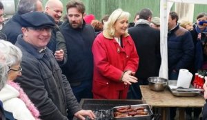 Visite de Marine Le Pen à Juilley