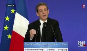 Sarkozy: "Nous n'appellerons ni à voter pour le FN, ni pour la gauche"
