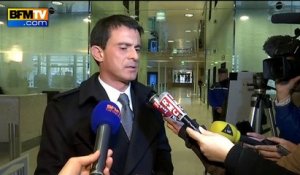 Crash d'un Airbus: "Nous pensons d'abord aux victimes", réagit Valls