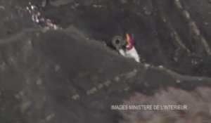 Parmi les débris, le train d'atterrissage de l'A320 de Germanwings