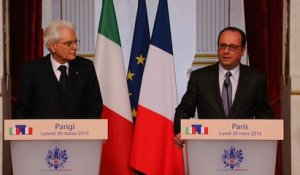 Déclaration conjointe avec le président italien Sergio Mattarella