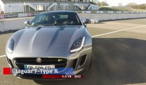 Jaguar F-Type R 5.0 V8 2015 : 0 à 100 km/h sur le circuit de Montlhéry