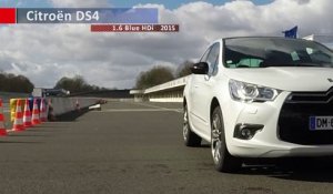 Citroën DS4 1.6 Blue HDi 2015 : 0 à 100 km/h sur le circuit de Montlhéry