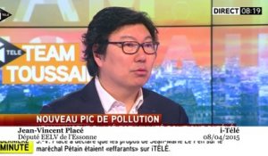 Jean-Vincent Placé : la pollution à Paris est un problème «trop récurrent»