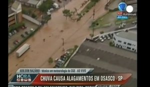 Pluies diluviennes à Sao Paulo