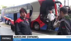 Le PSG est arrivé à Barcelone