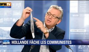 Propos de François Hollande sur le PCF: "j'ai un peu de mal à l'avaler", déclare Pierre Laurent