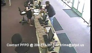 60sec Bank Office Robbery in Post Falls, Idaho
