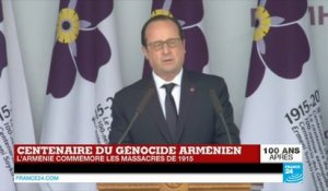 François Hollande : "Reconnaître le génocide arménien, c'est un acte de paix"
