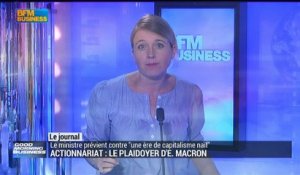 Actionnariat: le plaidoyer d'E. Macron