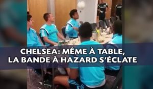 Chelsea: Un jeu de tête, une poubelle, la bande à Hazard s'amuse