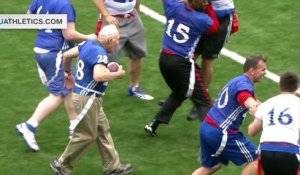 Touchdown d'un homme de 89 ans en football américain