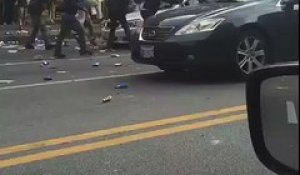 Images des violentes émeutes à Baltimore...