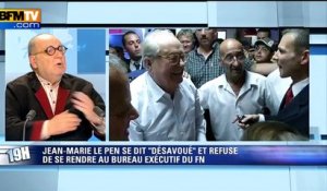Jean-Marie Le Pen aimerait mourir "sur scène sous les balles d'un fanatique", rapporte Serge Moati