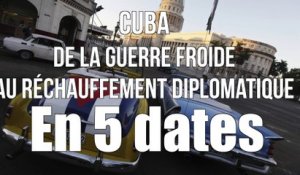 Cuba : de la guerre froide au réchauffement diplomatique en 5 dates