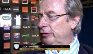 TOP14 - Racing Metro-Stade Français: Interview Jacky Lorenzetti