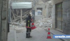 Un immeuble s'effondre rue Seillon à Toulon