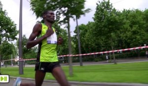 Le Kenyan Patrick en "camera roller" aux Courses de Strasbourg