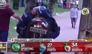 Des policiers s'en prennent violemment à un supporter de Benfica sous les yeux de son fils