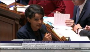 Collège : Najat Vallaud-Belkacem "assume et maintient" le calendrier de la réforme