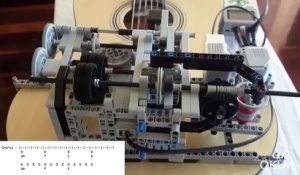 Conçu en LEGO, ce robot joue à la guitare " Little Talks"