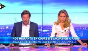 La police évacue le camp de migrants du métro La Chapelle
