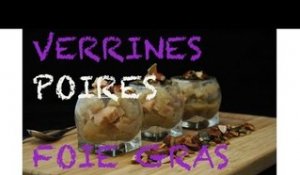 Verrines poires et foie gras